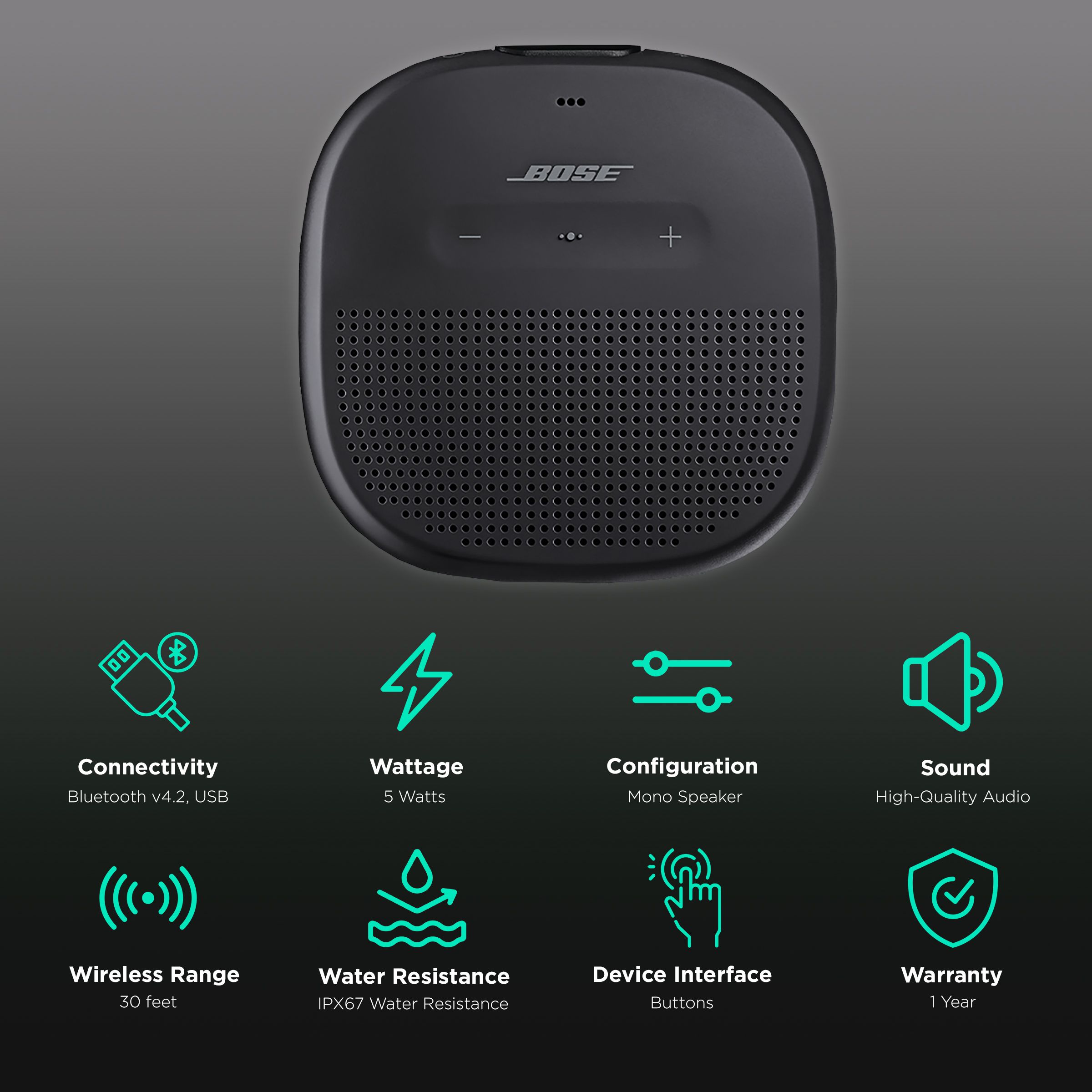 Buy Bose SoundLink Micro 5W Portable Bluetooth Speaker (IPX67